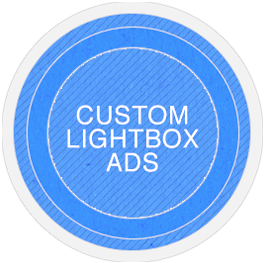 Techniek voor Rich Media lightbox ads.